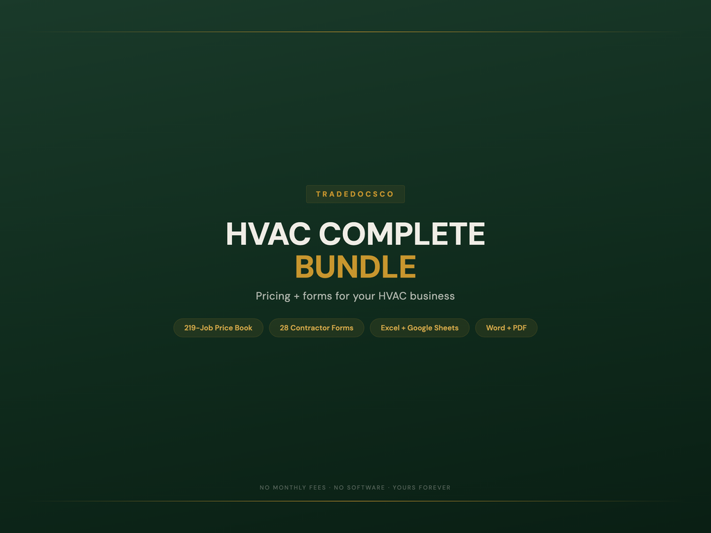 HVAC Business Bundle — product overview title card