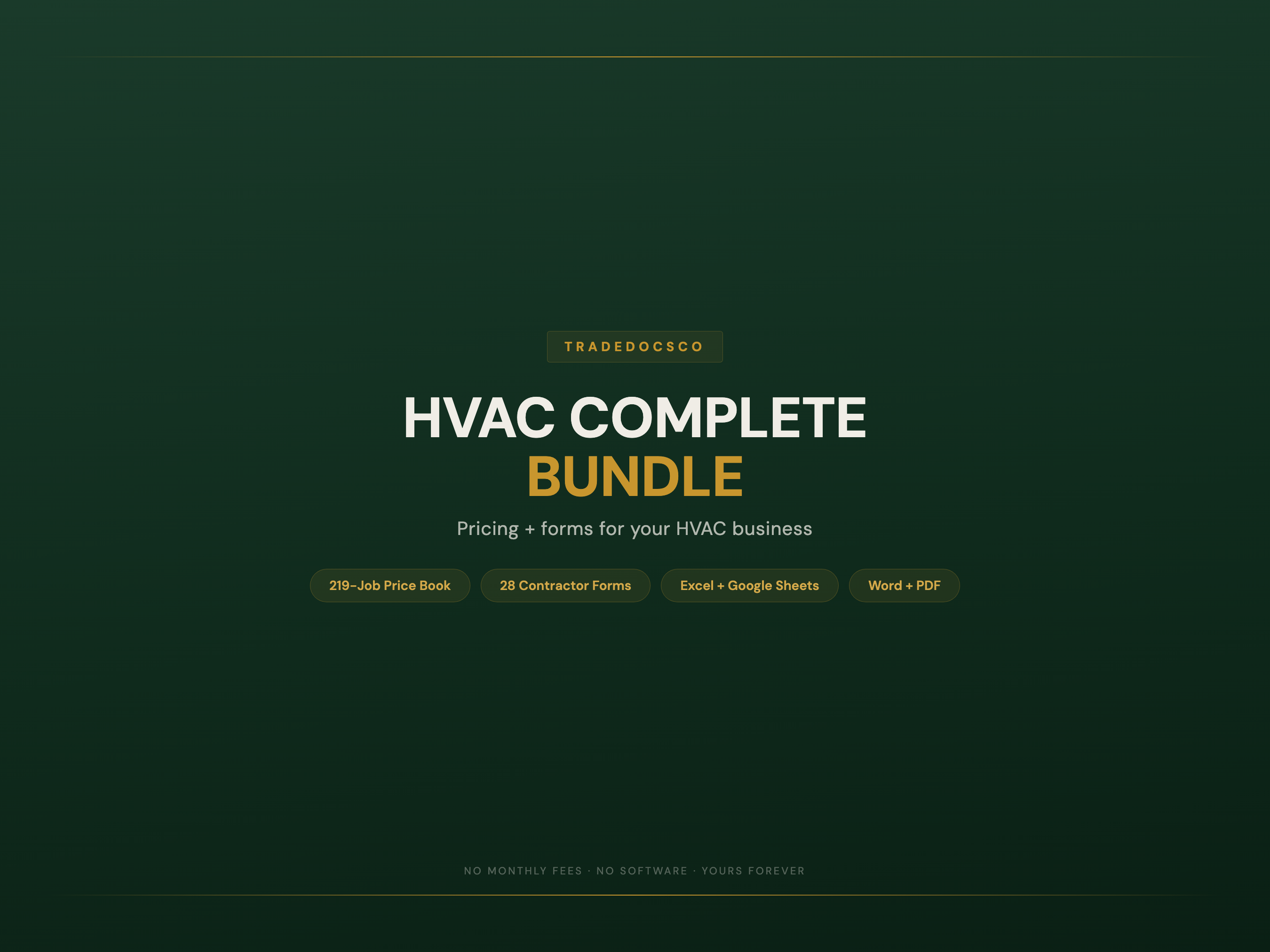 HVAC Business Bundle — product overview title card