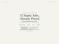 Septic Price Book — product overview title card