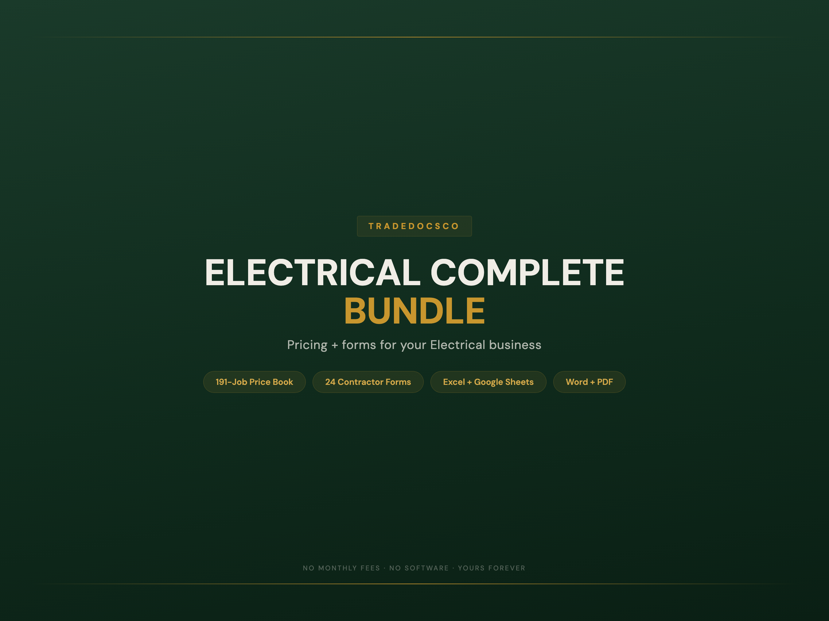 Electrical Business Bundle — product overview title card