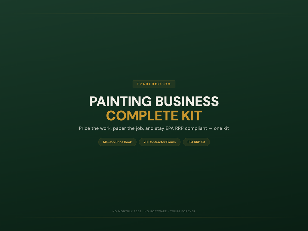 Painting Business Complete Kit — product overview title card