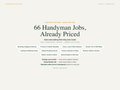 Handyman Flat Rate Price Book — product overview title card