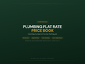 Plumbing Flat Rate Price Book — product overview title card