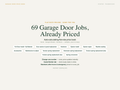 Garage Door Flat Rate Price Book — product overview title card
