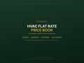HVAC Flat Rate Price Book — product overview title card