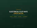 Electrical Flat Rate Price Book — product overview title card