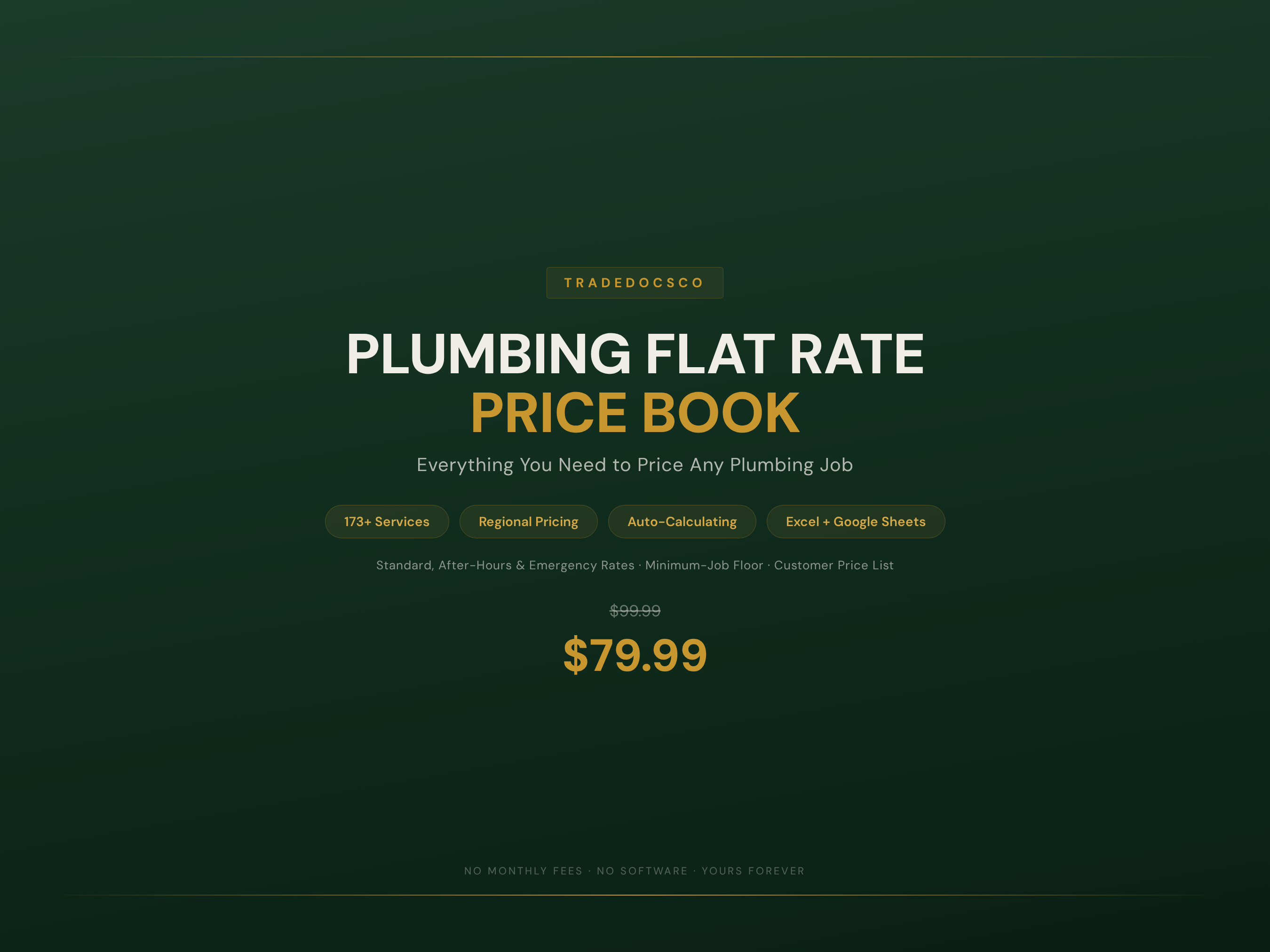 HVAC + Plumbing Price Book Bundle — Plumbing flat-rate price book member product
